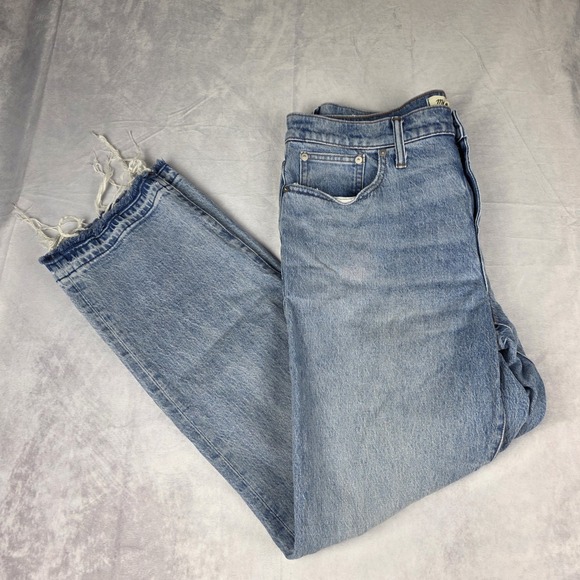 Madewell Jeans Womens Size 31 Mid Rise 90s Straight Jean Barbosa Wash Blue Pants - Picture 3 of 15